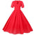 Vestido Largo Vintage 50s Rojo