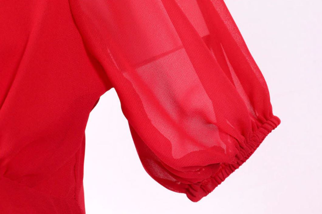 Vestido Largo Vintage 50s Rojo