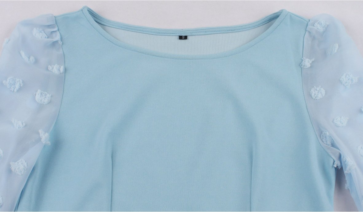 Vestido Largo Vintage Azul Boho