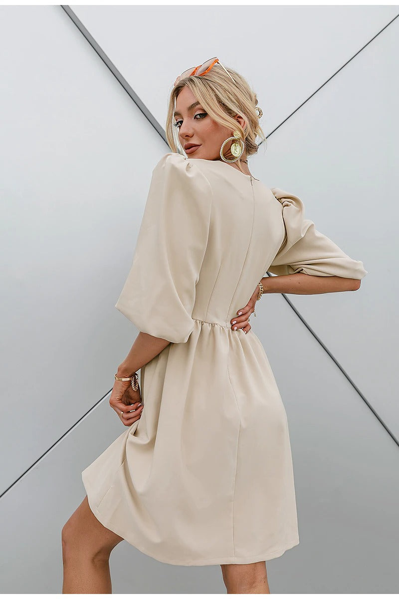 Vestido Vintage De Manga 3/4