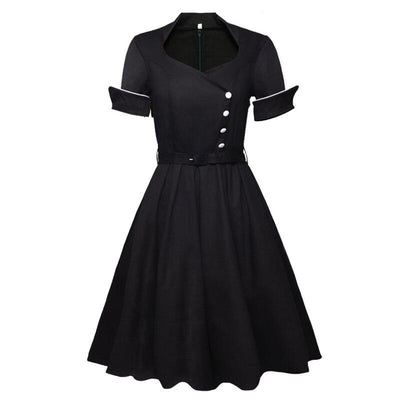 Vestido Vintage De Manga Alta