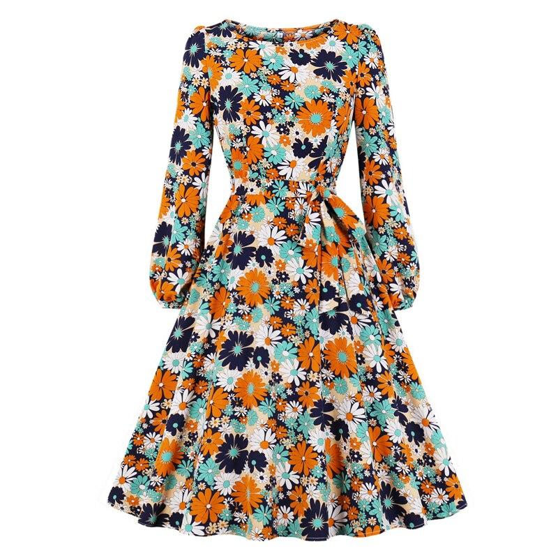 Vestido Vintage De Manga Larga Floral Liberty
