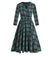 Vestido Vintage Manga Larga Verde