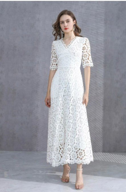 Vestido De Novia De Otoño Blanco Vintage