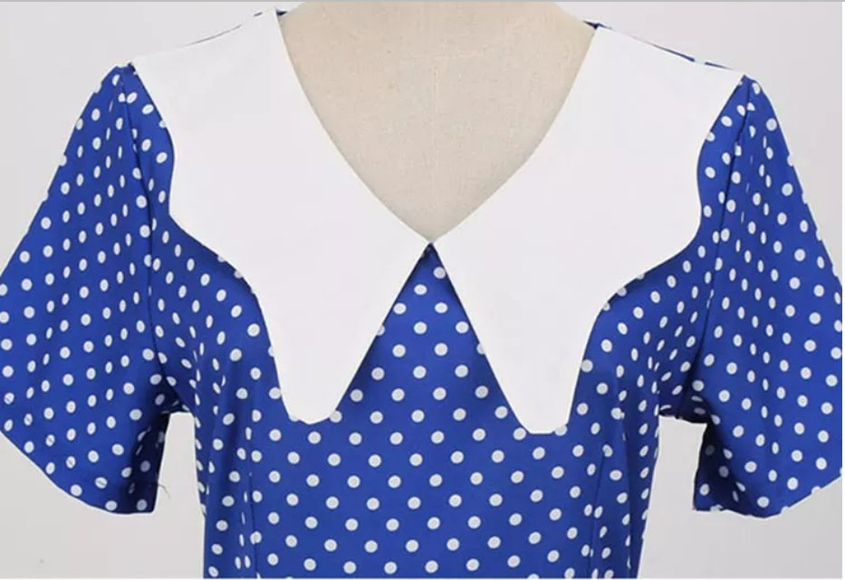 Vestido De Novia Vintage Azul Marino