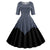 Vestido Estilo Bustier Azul Con Lunares De Los Años 50