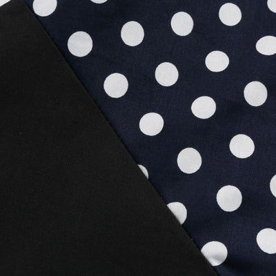 Vestido Estilo Bustier Azul Con Lunares De Los Años 50