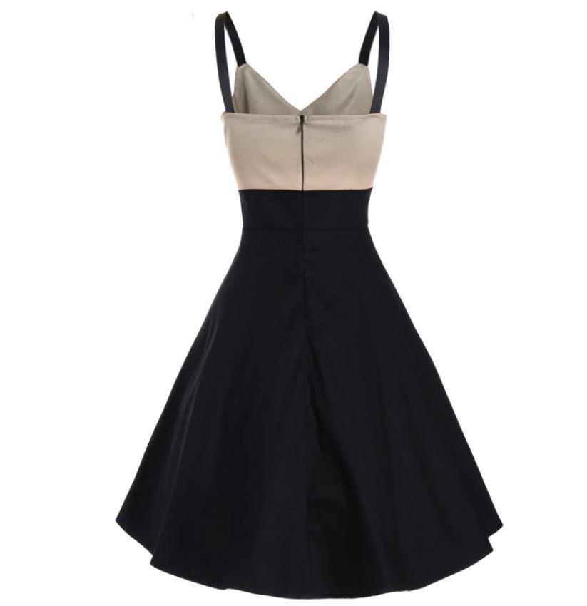 Vestido Vintage Midi Beige