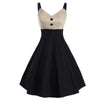 Vestido Vintage Midi Beige