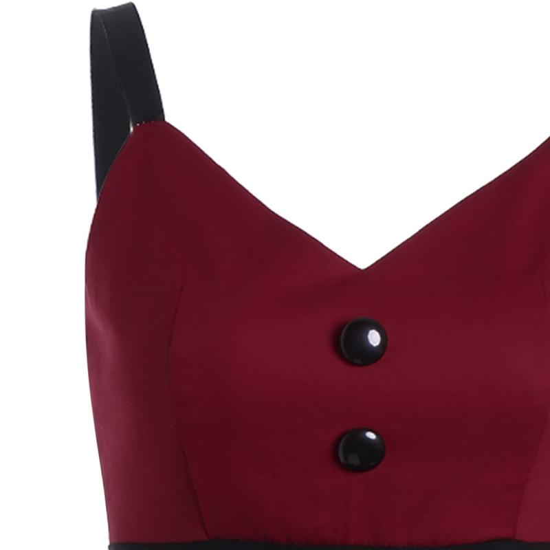 Vestido Midi Vintage Burdeos