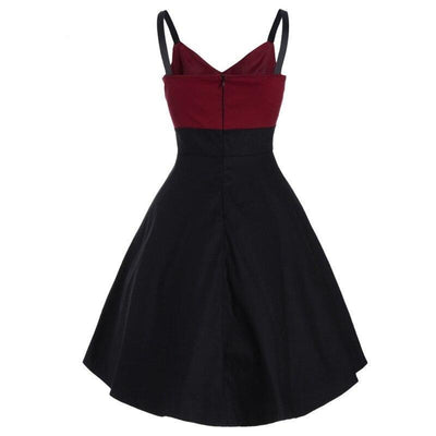 Vestido Midi Vintage Burdeos