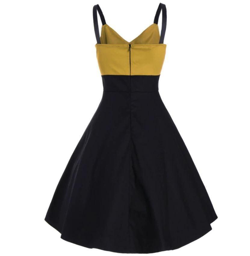 Vestido Vintage Midi Amarillo