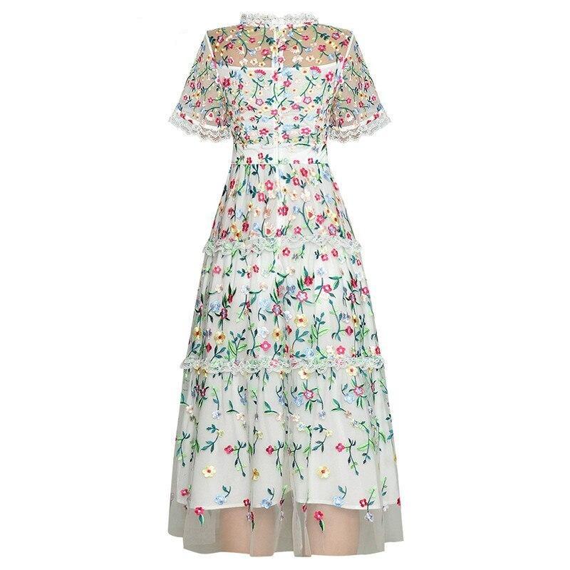 Vestido Vintage Moderno Blanco