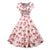 Vestido Vintage Navideño Rosa Talla Grande
