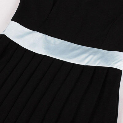Vestido Vintage Negro Plateado