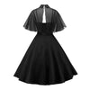 Vestido Vintage Negro Con Velo