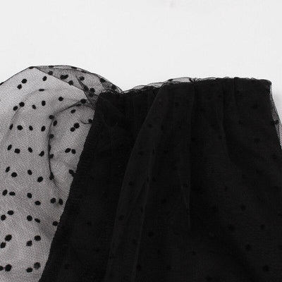 Vestido Vintage Lunares Negro