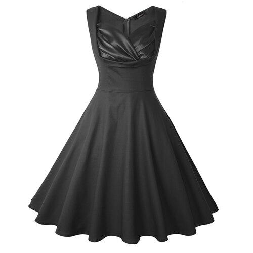 Vestido Negro De La Vendimia