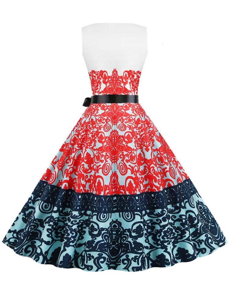 Vestido Rojo De La Vendimia