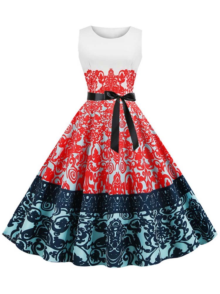 Vestido Rojo De La Vendimia