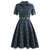 Vestido Pin Up Con Cuello De Negocios Vintage