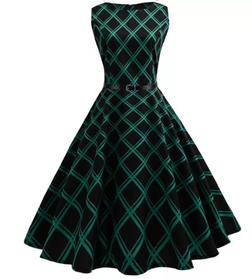 Vestido Vintage Pin Up Cubos