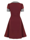 Vestido Pin Up Vintage A Cuadros