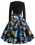 Vestido Pin Up Vintage Flor Azul