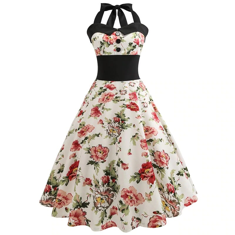 Vestido Pin-Up Vintage Floral