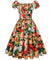 Vestido Pin Up Vintage Blanco Talla Grande