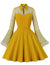 Vestido Pin Up Vintage Talla Grande Amarillo