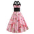Vestido Pin-Up Vintage Floral Rosa