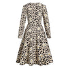 Vestido Pin-Up Vintage De Leopardo