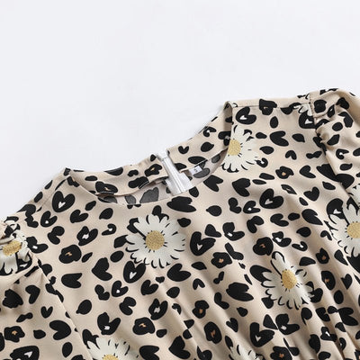 Vestido Pin-Up Vintage De Leopardo