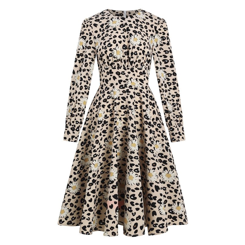 Vestido Pin-Up Vintage De Leopardo