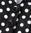Vestido Pin Up Vintage Lunares Negro