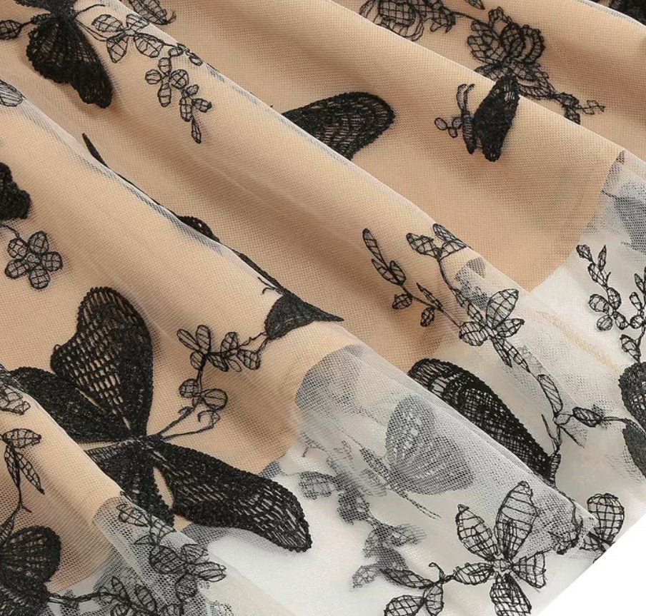 Vestido Pin Up Vintage Mariposa