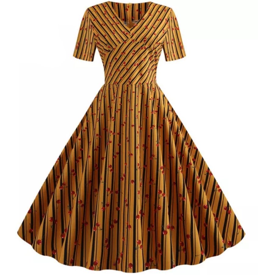 Vestido Vintage Pin Up Tiras