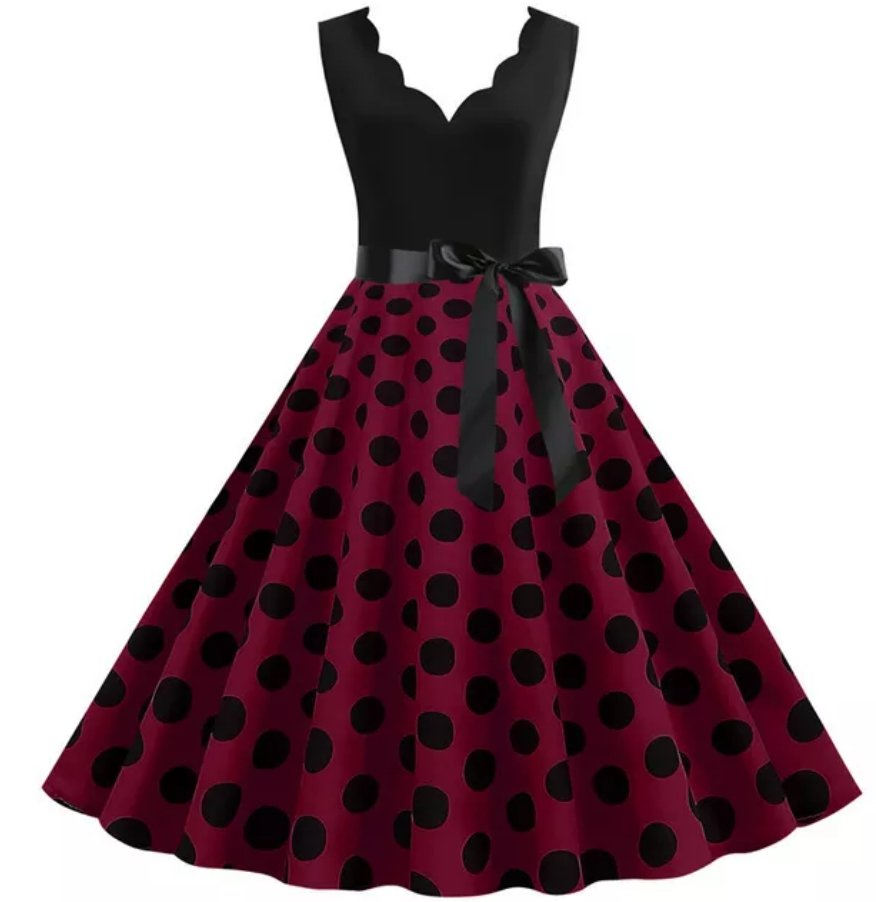 Vestido Pin Up Vintage Morado