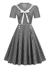 Vestido Pin Up Vintage Cuadros Negro
