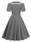 Vestido Pin Up Vintage Cuadros Negro