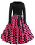 Vestido Vintage Pin Up Lunares Rosa