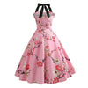 Vestido Pin-Up Vintage Floral Rosa