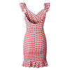 Vestido Vintage De Playa Rojo