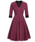 Vestido Vintage De Tartán Rojo