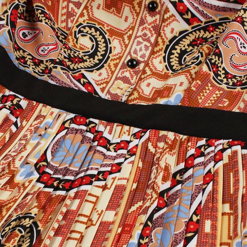 Vestido Vintage Plisado Naranja