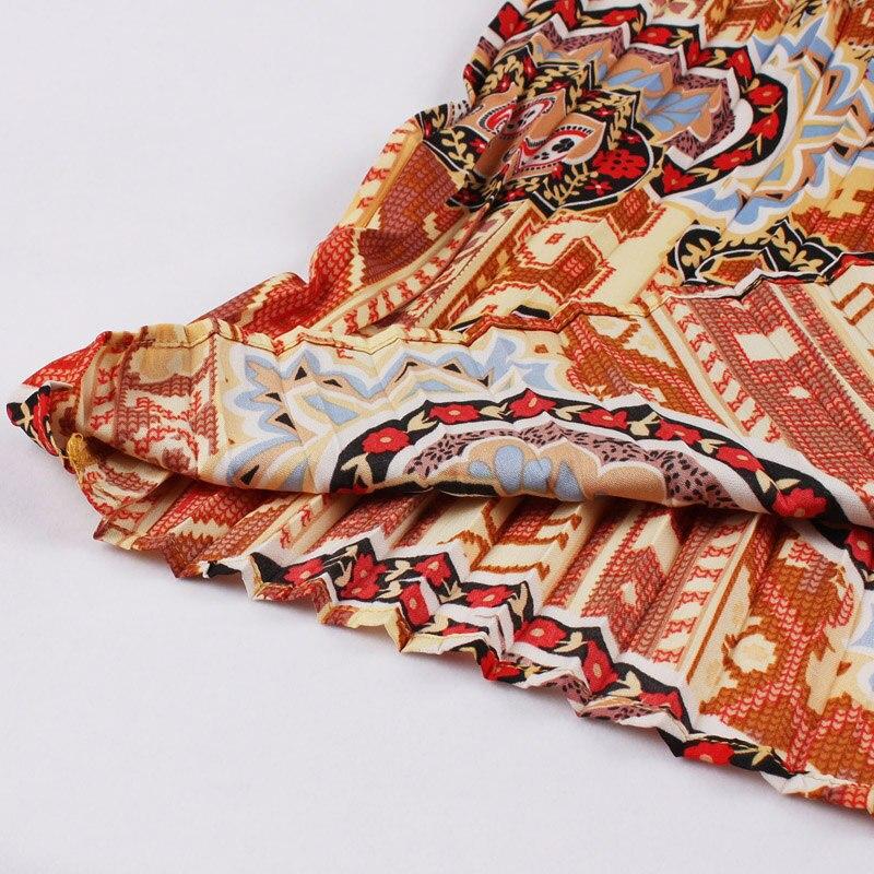 Vestido Vintage Plisado Naranja