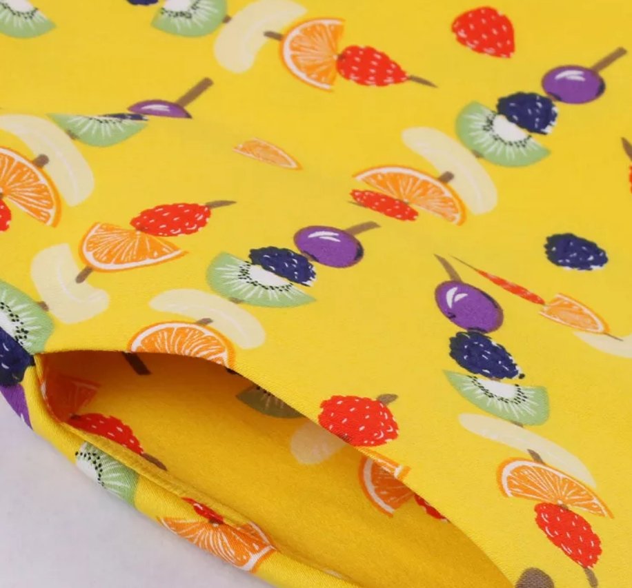 Vestido Vintage Con Bolsillos Laterales