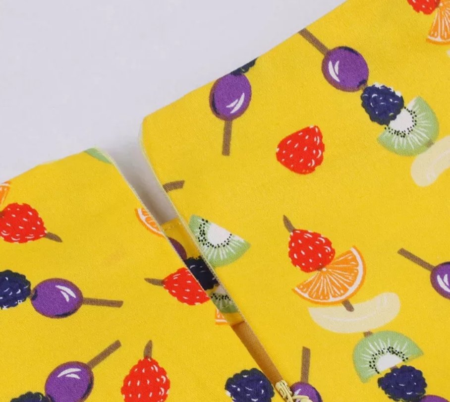 Vestido Vintage Con Bolsillos Laterales