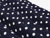Vestido Vintage A Lunares Azul Marino
